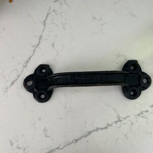 Antique 10” thick cast Iron Barn Door or Drawer Pull Handle